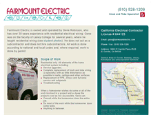 Tablet Screenshot of fairmountelectric.com